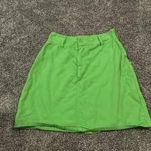 Vintage green mini skirt
